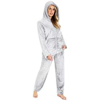 Image of CityComfort Women&#039;s Pyjama Sets, Lounge Wear Sets For Women UK S XL (XL, TwoToneGrey)