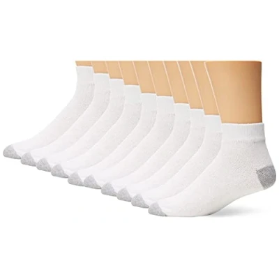 Image of Fruit of the Loom Men&#039;s M4595wx k1 web fashion liner socks, White, L UK