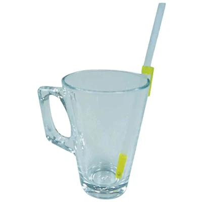 Image of 2 Pack One Way Drinking Straw 10 and 7 Inch Straws Included Valve Clips to Keep Still &amp; Secure Stay Filled Independent Aid