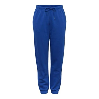 Image of PIECES Women&#039;s Pcchilli Hw Sweat Pants Noos Bc Sweatpants, Mazarin Blue, L
