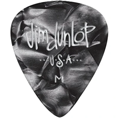 Image of Jim Dunlop 483P02TH Guitar Pick Player Pack Black Pearl (Pack of 12)