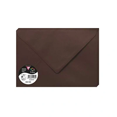 Image of Clairefontaine Ref 55232C Pollen Envelopes (Pack of 20) C5 Sized, 120gsm Paper, Gummed Seal, Inkjet &amp; Laser Printer Compatible, Acid Free Cocoa