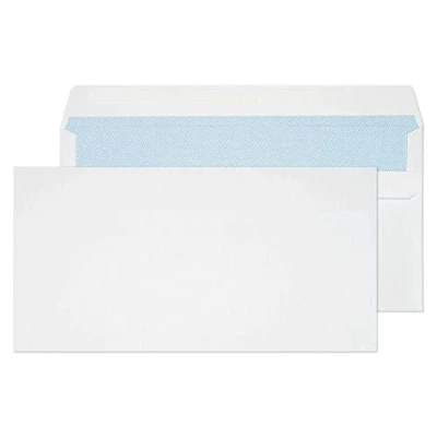 Image of Blake Purely Everyday DL+ 114 x 229 mm 90 gsm Self Seal Wallet Envelopes (15882) White Pack of 1000