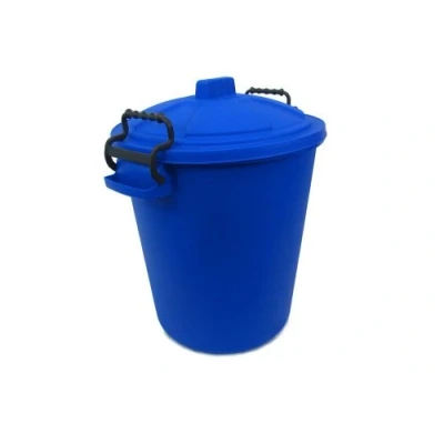 Image of KetoPlastics Coloured 50L Litre Heavy Duty Waste Bin/Rubbish Recycle (Blue)