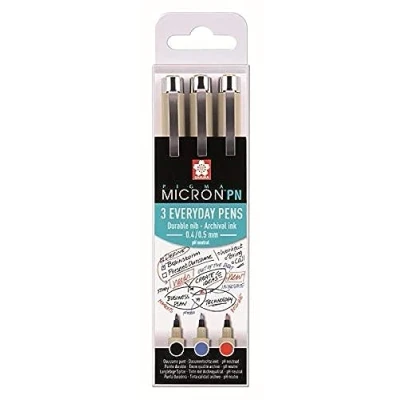 Image of Sakura Pigma Micron PN office set 3 colours (POXSDKPN3A)