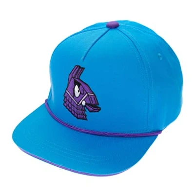 Image of FORTNITE Baseball Cap for Boys, Quality Made Boys Hat and Fitted Cap, Flatbrim with Sleek Design, Blue, One Size