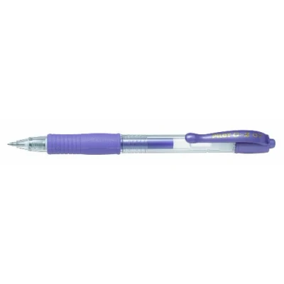 Image of Pilot G207 Retractable Gel Rollerball 0.7 mm Tip (Box of 12) Metallic Violet