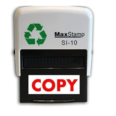 Image of Copy Stamp Self Inking Office Stamper Red Ink 24 x 7mm