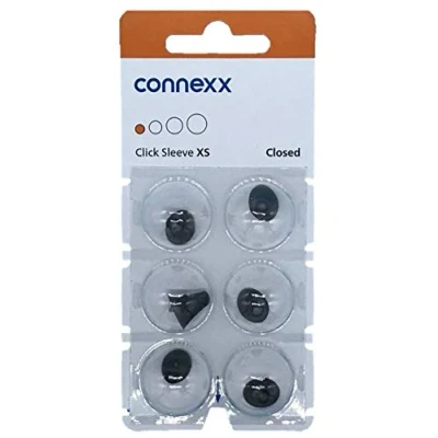 Image of FCS Pack of 6 Click Sleeve for Siemens Signia Run ITC (Closed Extra Small)