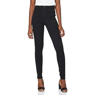 Image of Noisy May Nmella Super Jeans Skinny Fit, Women&#039;s, Size: 8x30, Black