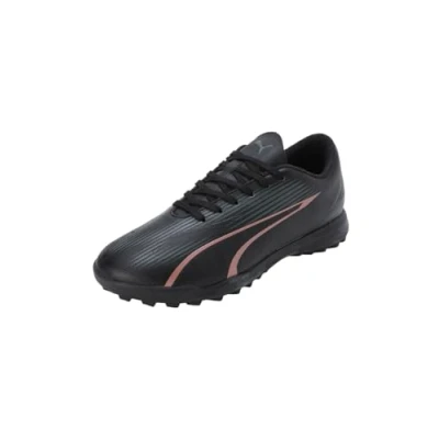 Image of Puma Unisex Youth Ultra Play Tt Jr Soccer Shoes, Black Copper Rose, 10 UK