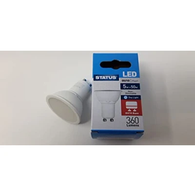 Image of Status GU10 Led Spot Bulb Daylight 5W/50W 360 Lumen Pack of 4