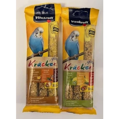 Image of Bird Stick Treats Variety Pack (Budgies &amp; Parakeets) Kiwi Lemon/Sesame Banana/Orange Apricot/Egg Grass Seeds/Honey Sesame/Apricot Fig