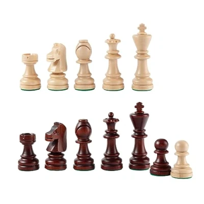 Image of Classic STAUNTON Chess Set NO.7 Master of Wooden Handmade Tournament Without Table Pieces Only