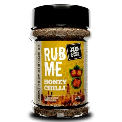 Image of Angus &amp; Oink Honey Chilli Seasoning Sweet Spicy Perfect for Chicken Pork Authentic Chinese Flavour Gluten Free Vegetarian Oven, Air Fryer BBQ 220g