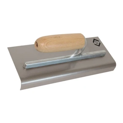 Image of C.K Concrete Edging Trowel Carbon Steel Wood Grip 280x115mm