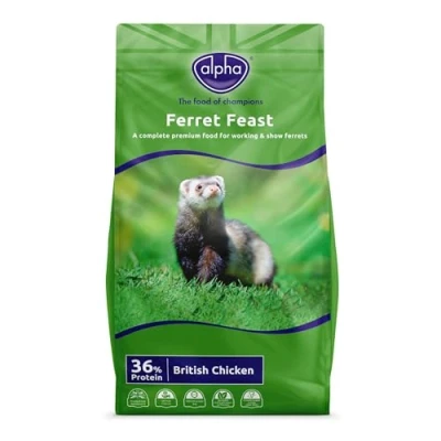 Image of Alpha Ferret Feast Complete Dry Food Chicken and Fish, 10 kg
