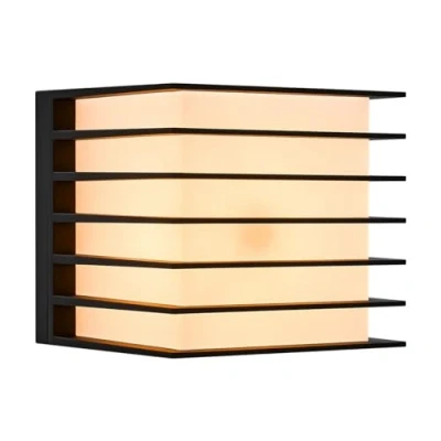 Image of Nordlux Fluktus 28 outdoor wall light with Lamells, W 28.6cm