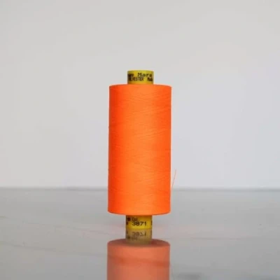 Image of Gutermann Mara 120 All Purpose Polyester Sewing Thread 1000m Spool, UV Resistant, Silky Shine, Tear &amp; Abrasion Resistant Perfect for Machines or Hand Sewing/Colour 3871