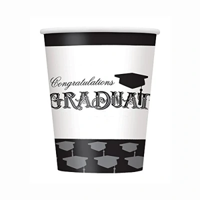 Image of 9oz Classic Graduation Party Cups, 8ct