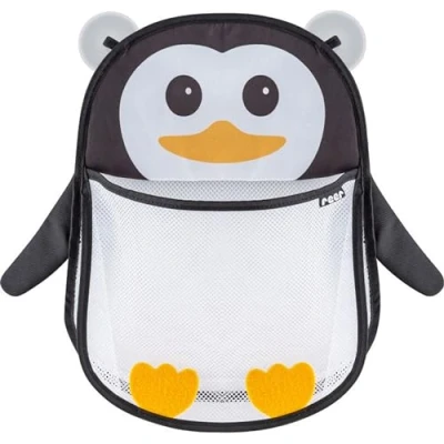 Image of Reer MyHappyPingu Bath Toy Net, Hygienic Storage for Bathtub Toys, Tub Tray