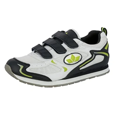 Image of Lico Men&#039;s Nelson V Running Shoes, White (Weiss/Marine/Lemon Weiss/Marine/Lemon), 5 UK