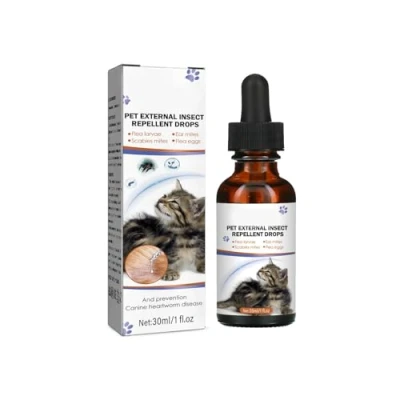 Image of FOLODA Care For Drop Dogs And Cats Quick Acting Treatment External FleaKiller Puppy &amp; Kitten Pet