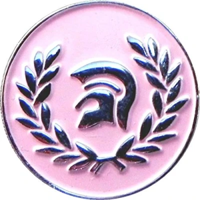 Image of (23mm) Metal Enamel Pin Badge Brooch MOD Scooter Trojan Skinhead (Pink)