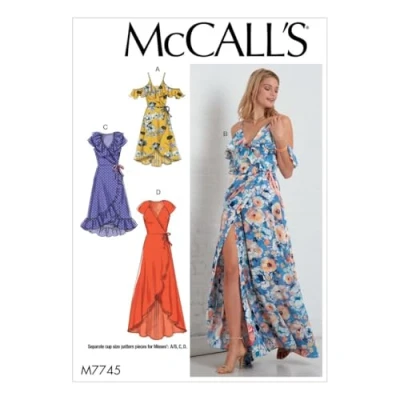 Image of M7745 A5 (6 8 10 12 14) Misses&#039; Dresses