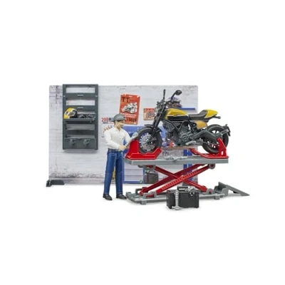 Image of Bruder Motorcycle Service with Scrambler Ducati Full Throttle