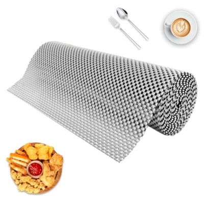 Image of Non Slip Mat Drawer Shelf Liner Mat, Under The Carpet Underlay Portable and Cabinet 30 x 200 cm Rug for