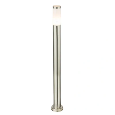 Image of Globo Lighting Boston LED Outdoor Bollard Stainless Steel IP44 1x E27 3000K GS 3159LED