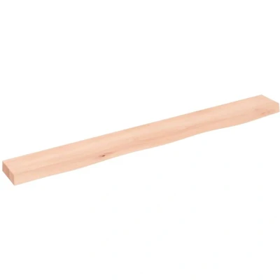 Image of vidaXL Wall Shelf 100x10x4 cm Untreated Solid Wood Oak