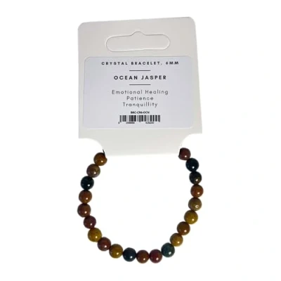 Image of VIE Crystal Bracelet, 6mm, Ocean Jasper