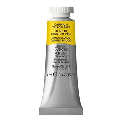 Image of Winsor &amp; Newton Professional Watercolour Paint, Artist Quality, Finest Pigments, Cadmium Yellow Pale, 14 ml Tube