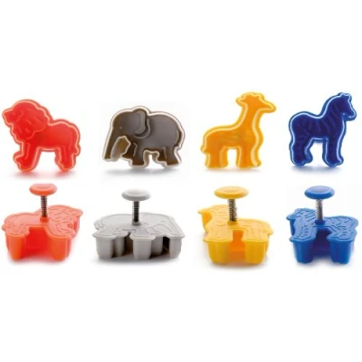 Image of Ibili Safari Cookie Cutter Set with Ejector, Multi Colour, 13 x 4 cm
