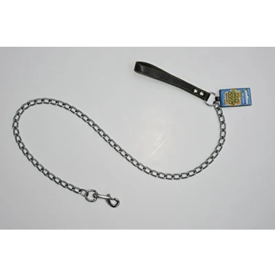 Image of 122cm (4ft) long Dog Chain Lead Heavy Duty 3mm Steel BLACK