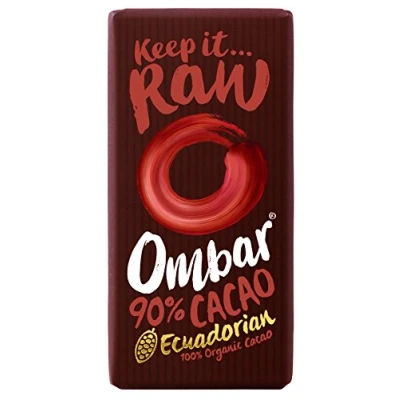 Image of Ombar 90% Raw Chocolate Bar 35g Pack of 2