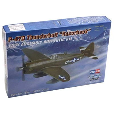 Image of Hobbyboss 1:72 Scale P 47D Thunderbolt Razorback Diecast Model Kit