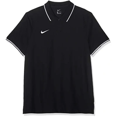 Image of Nike Men&#039;s M Polo Tm Club19 Ss Shirt ,Black (Black / White) ,S
