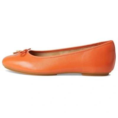 Image of Fitflop Women&#039;s DELICATO Bow Soft Leather Ballet Flats, Satsuma, 5 UK