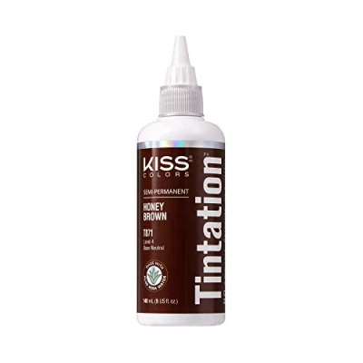 Image of Kiss Tintation Semi Permanent Hair Color 5 Ounce, T871 Honey Brown
