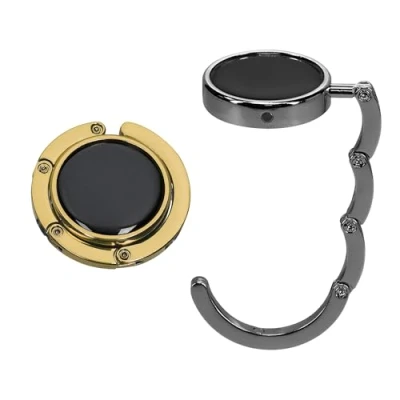 Image of kwmobile Purse Hanger for Table (Set of 2) Hook Folding Handbag Portable Bag Holder