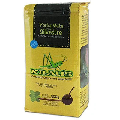 Image of Yerba Mate Kraus Silvestre 500g Mint