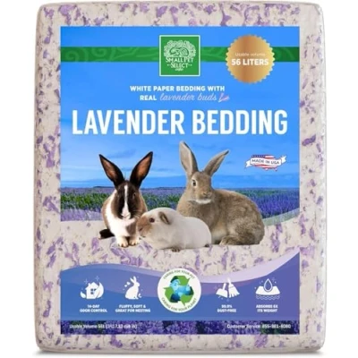 Image of SMALL PET SELECT White Paper Bedding with Real Natural Lavender