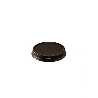 Image of COSMIC Soap dish Black Matte Freestanding Accesory Measures 13 x 2 cm