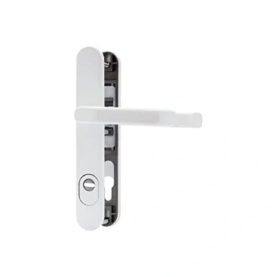 Image of ABUS SRG92N ZS W Door Protection Fitting with Cylinder &amp; Double Sided Handle, White 62569