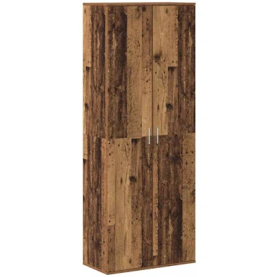 Image of vidaXL Highboard Old Wood 70x35x180 cm Engineered