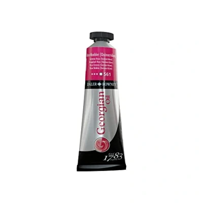 Image of Daler Rowney Georgian Oil Paint, Aluminium Tube, 1.28oz 38 ml, Rose Madder (Quinacridone)