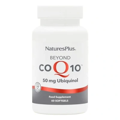 Image of NaturesPlus Beyond CoQ10 50 mg Ubiquinol Active, Naturally Fermented Coenzyme Q10 Supplement with UbiquiMax, Enhanced Absorption, Prolonged Action Gluten Free, 60 Softgels